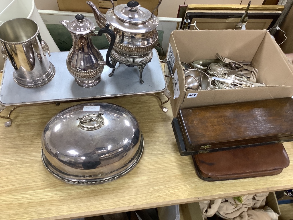 A group of plated wares